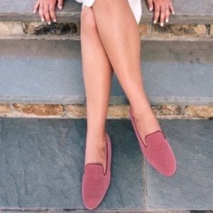 Margaux x Gal Meets Glam Pink Velvet Loafer “The Loafer”